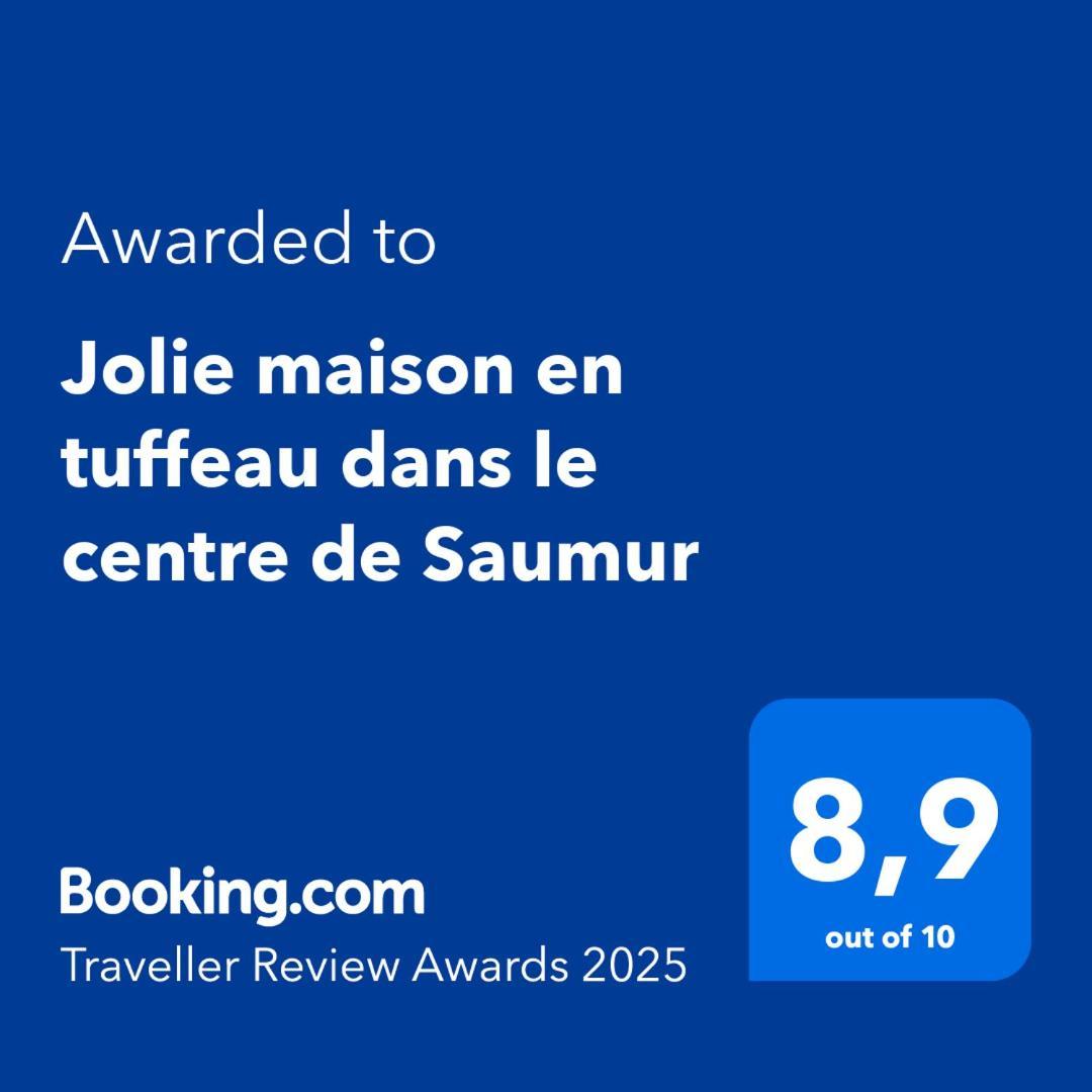 Jolie Maison Tuffeau Centre De Saumur Avec Local Velos Kültér fotó